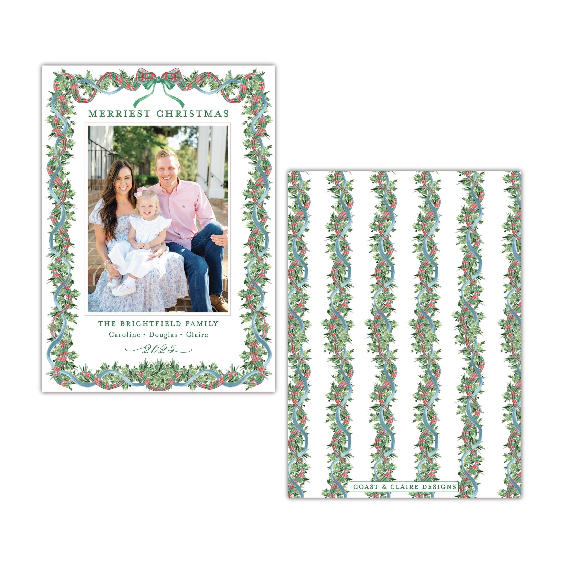 Chinoiserie Garland Holiday Card