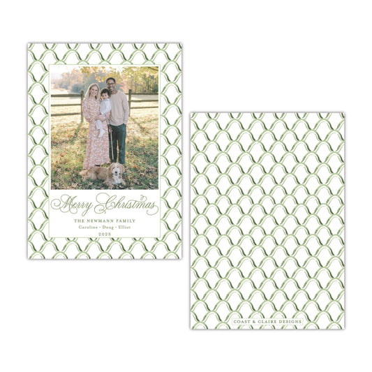 Blushing Scallop Holiday Card