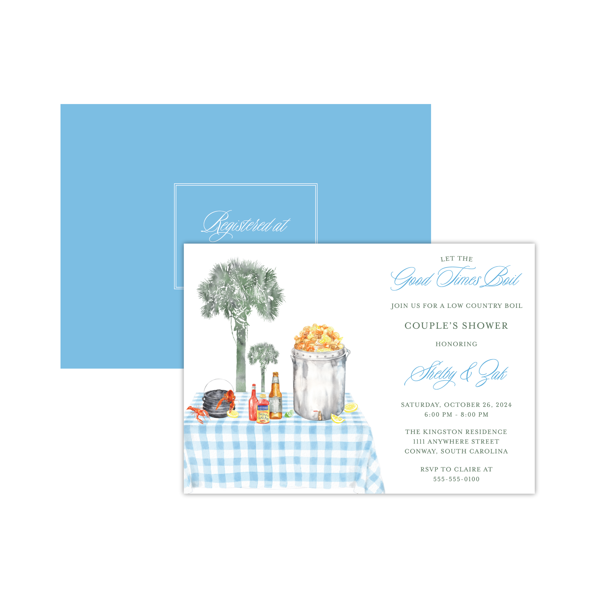 Seafood Boil Invitation