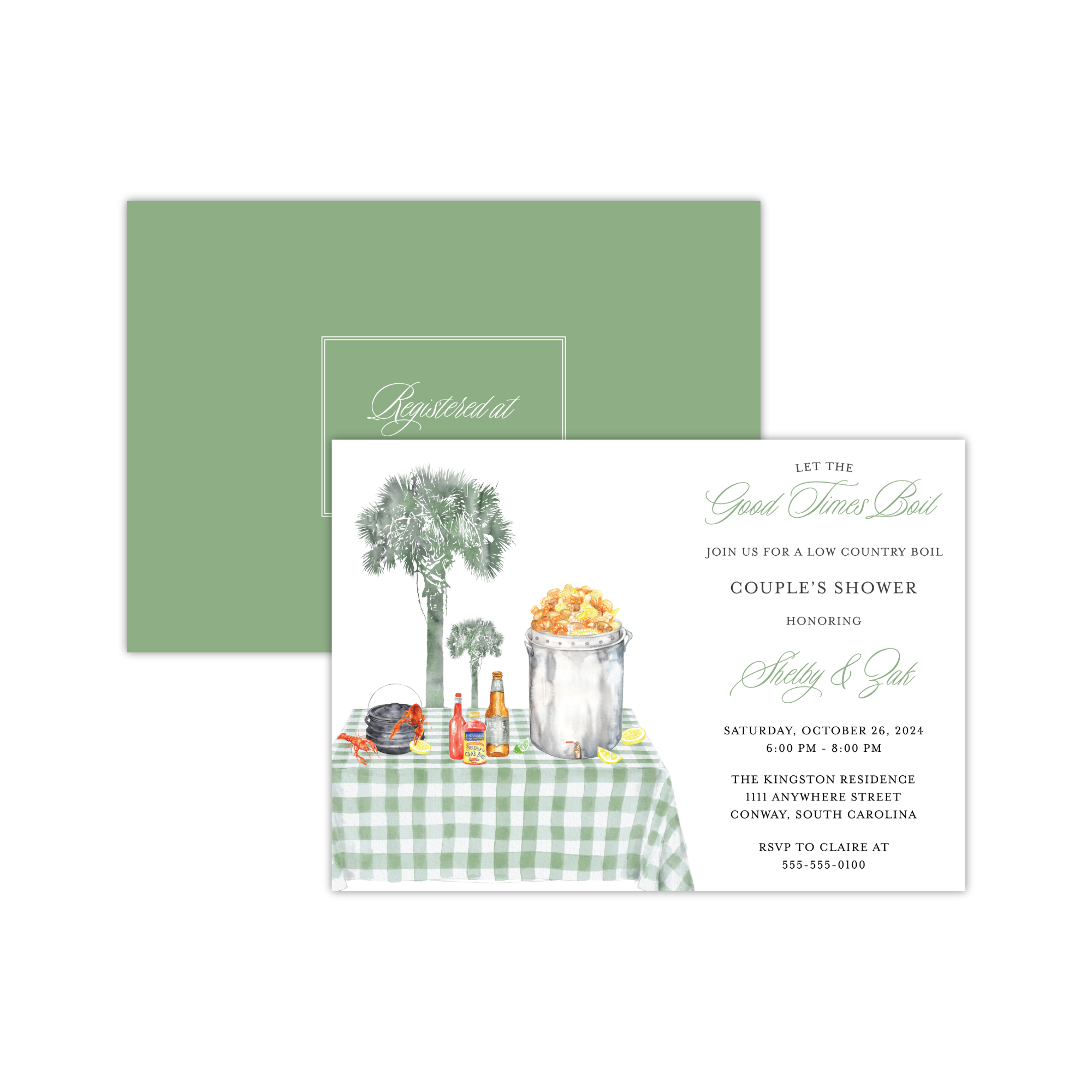 Seafood Boil Invitation