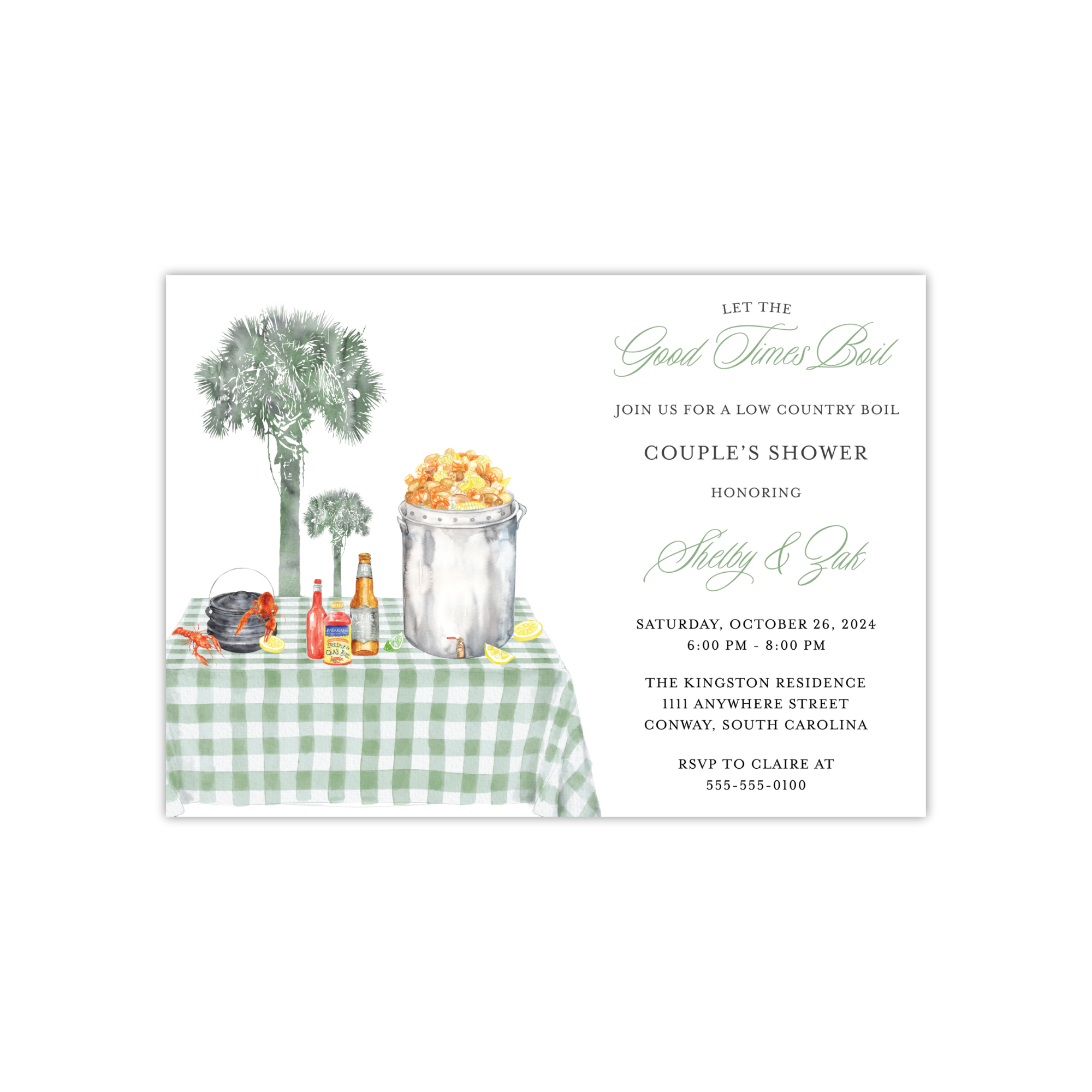 Seafood Boil Invitation