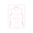 Load image into Gallery viewer, Pink Bow Shower Invitation
