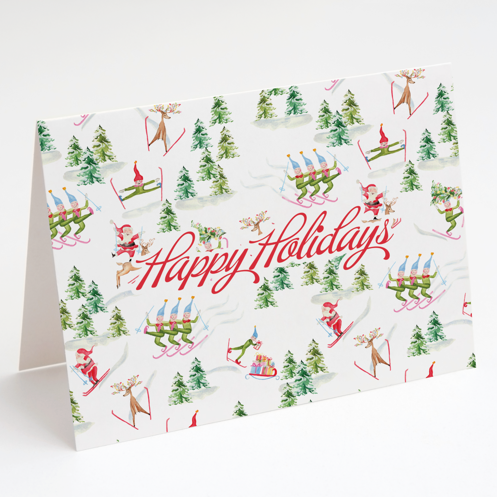 Santa Chalet Greeting Card