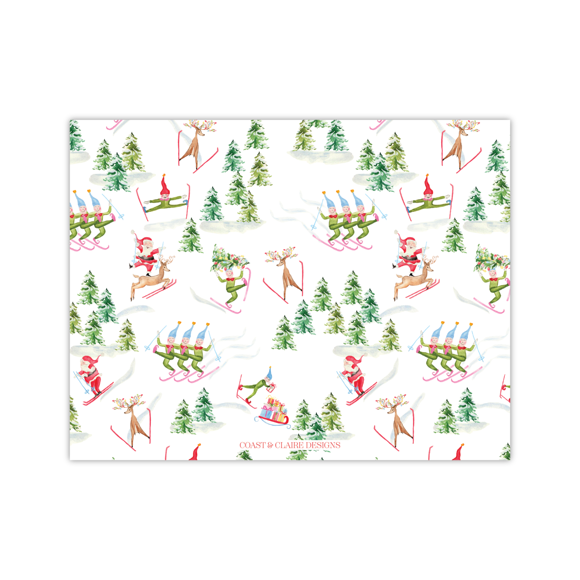 Santa Chalet Greeting Card