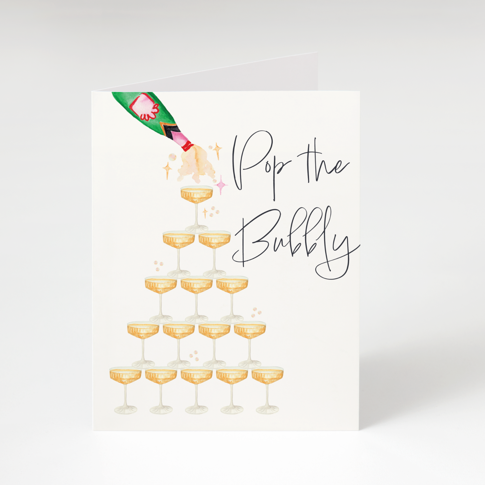 Pop the Bubbly Greeting Card