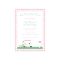 Load image into Gallery viewer, Pink Golf Birthday Invitation
