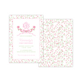 Load image into Gallery viewer, Floral Bow Monogram Birthday Invitation
