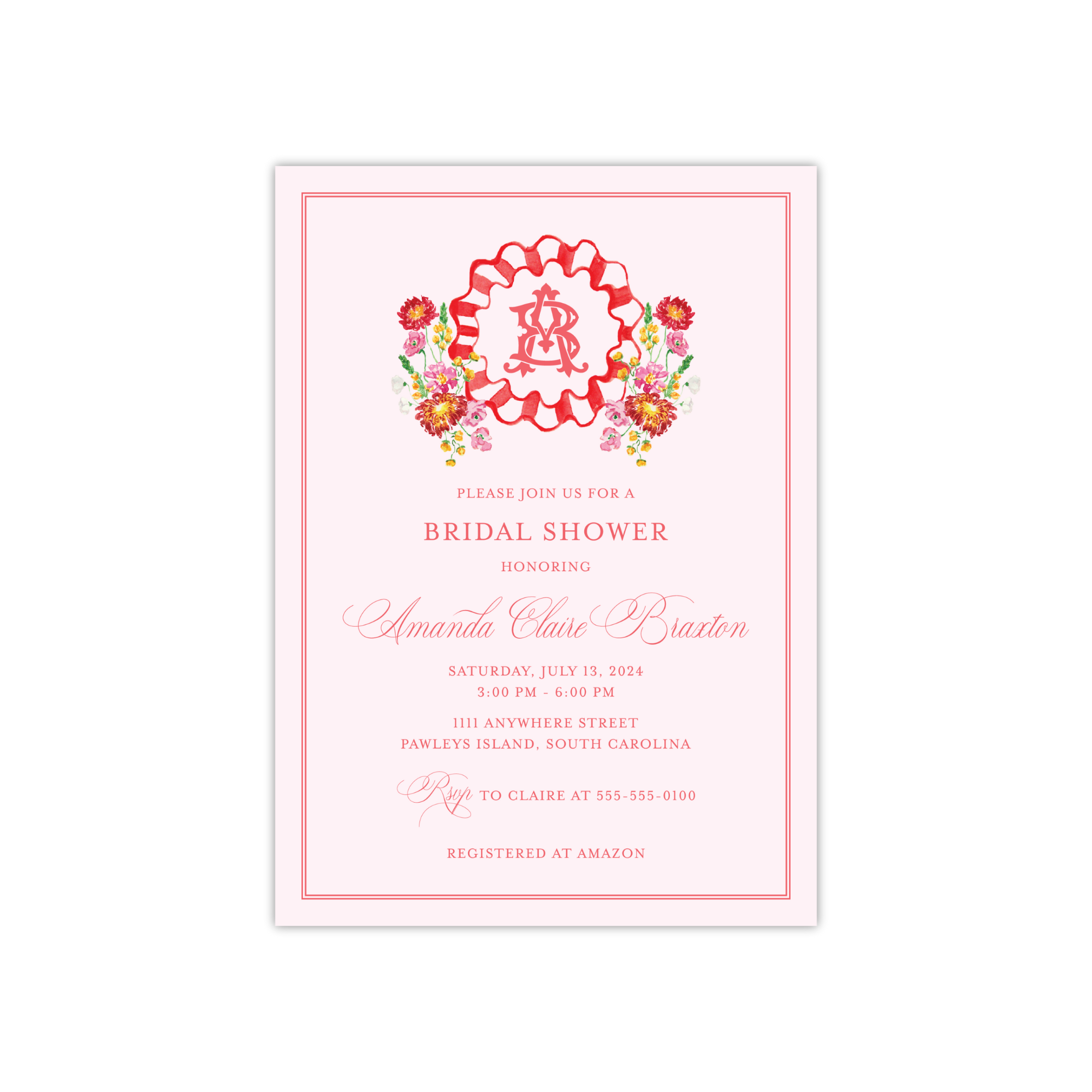 Fiesta Floral Shower Invitation