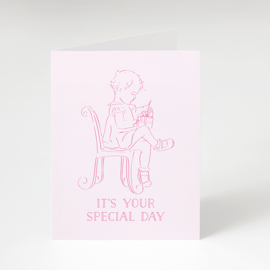 Child Present Girl Greeting Card