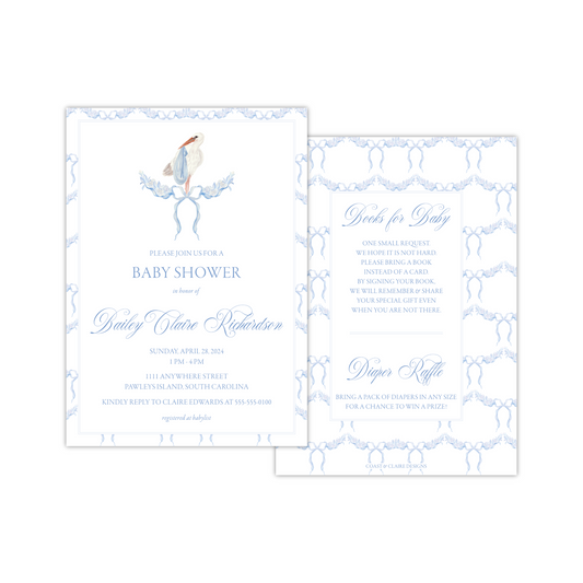 Stork Shower Invitation