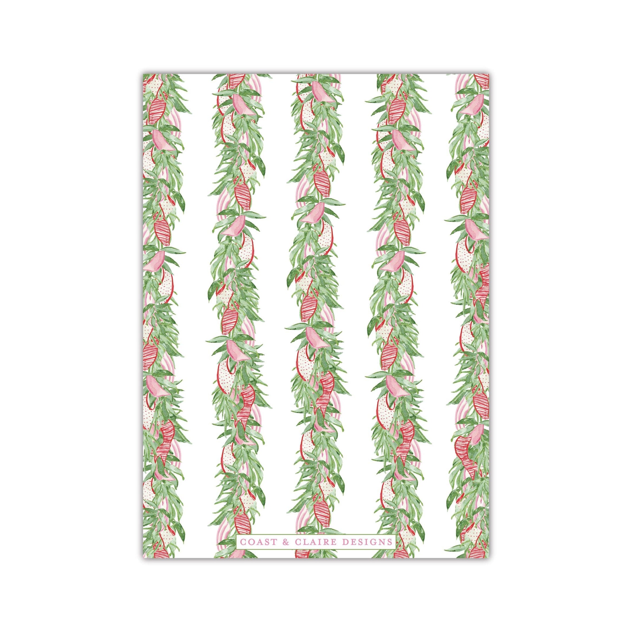 Gingerbread Pink Holiday Card