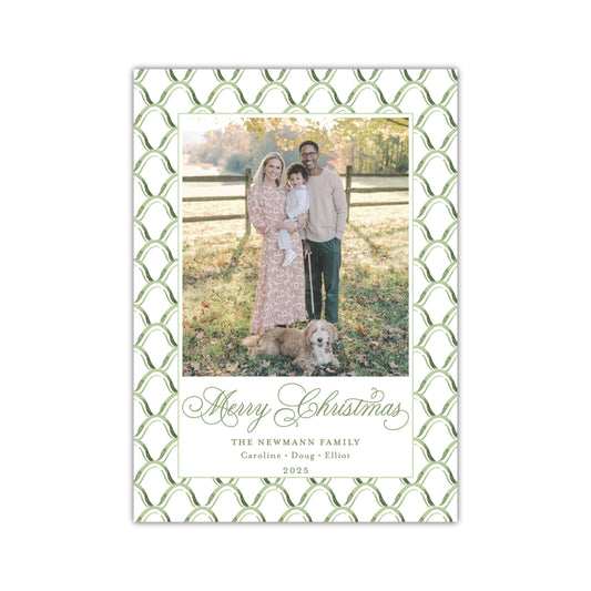 Blushing Scallop Holiday Card