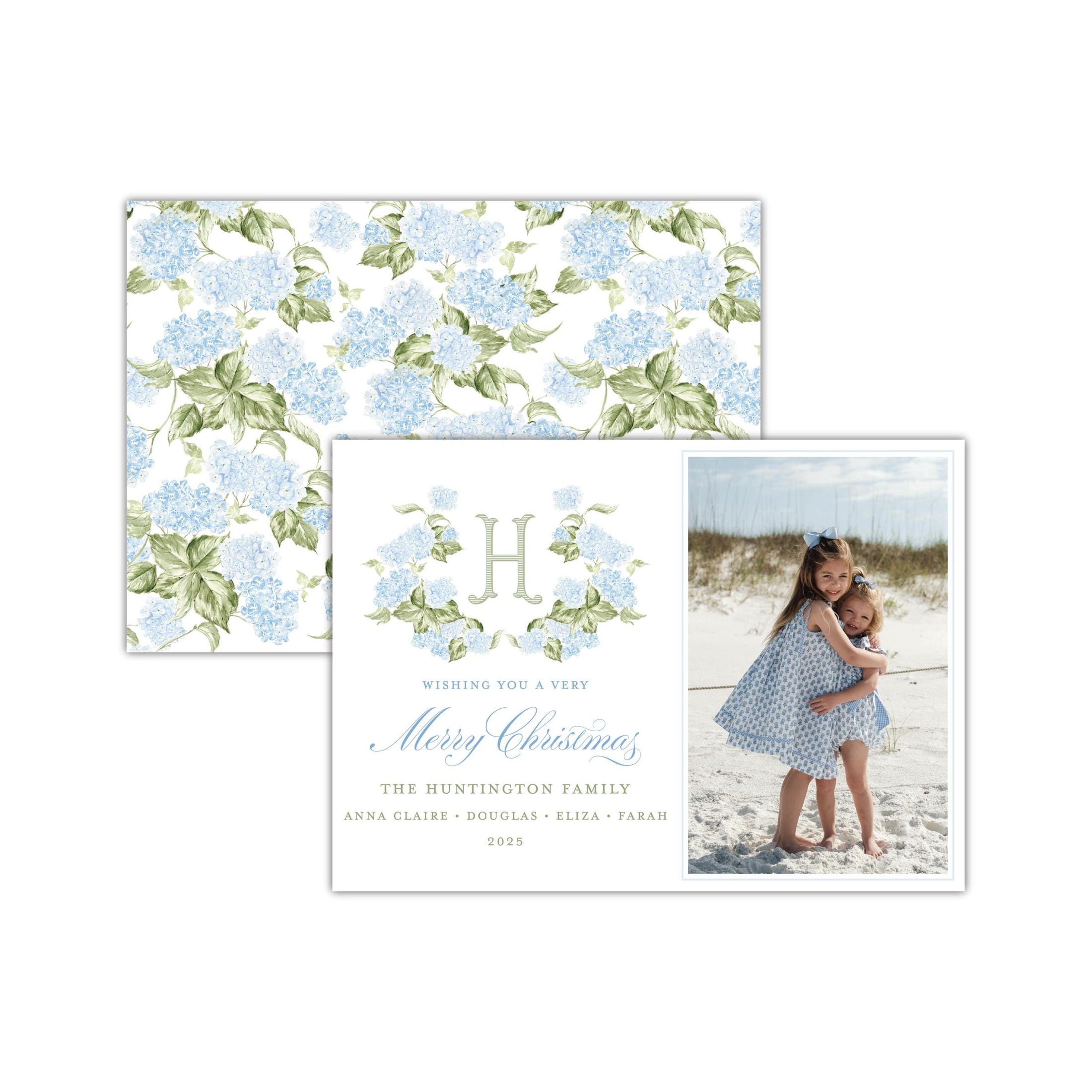 Hydrangea Crest Holiday Card
