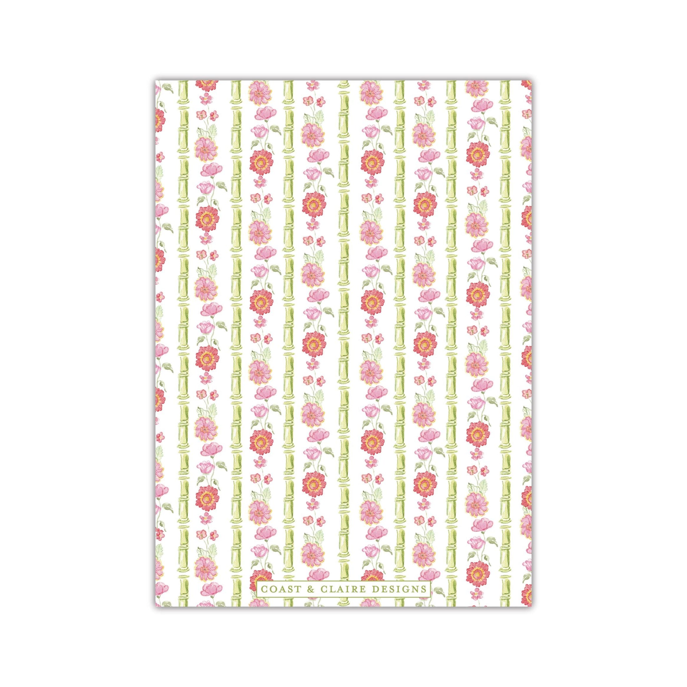 Jardin De Chine Pink Holiday Card