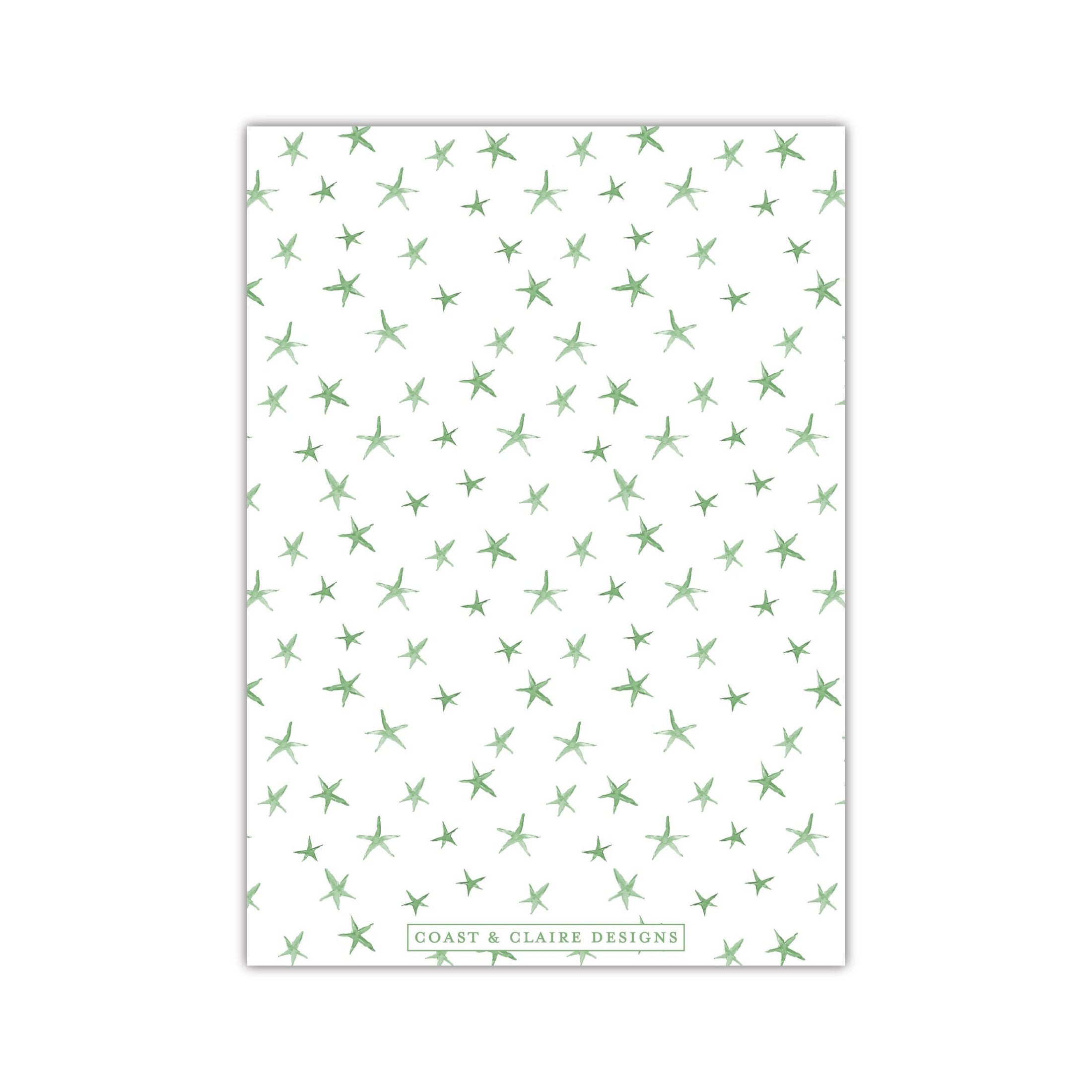 Star Green Holiday Card