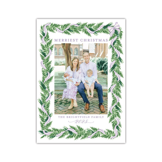 Night Before Purple Holiday Card