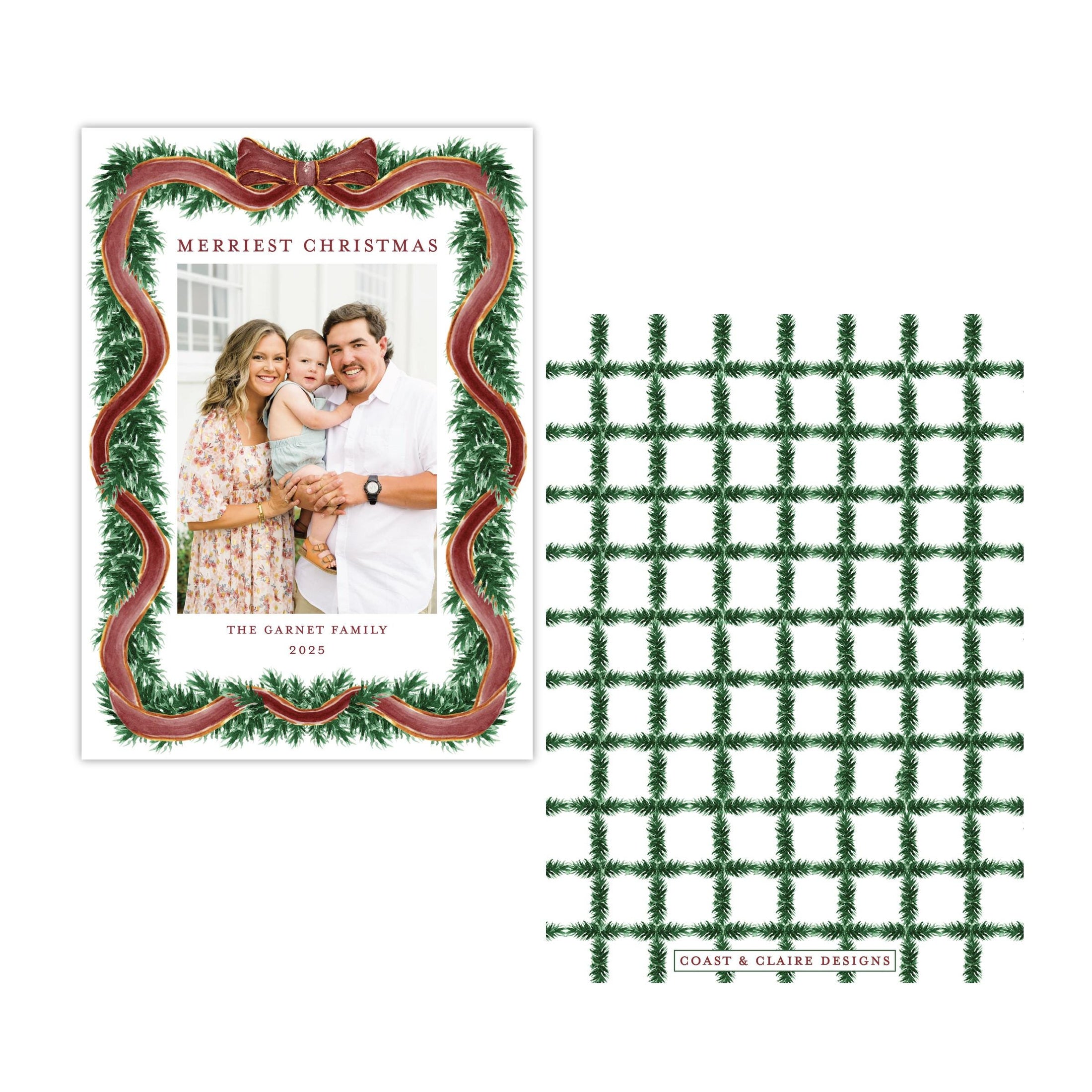 Clydesdale Bow Holiday Card