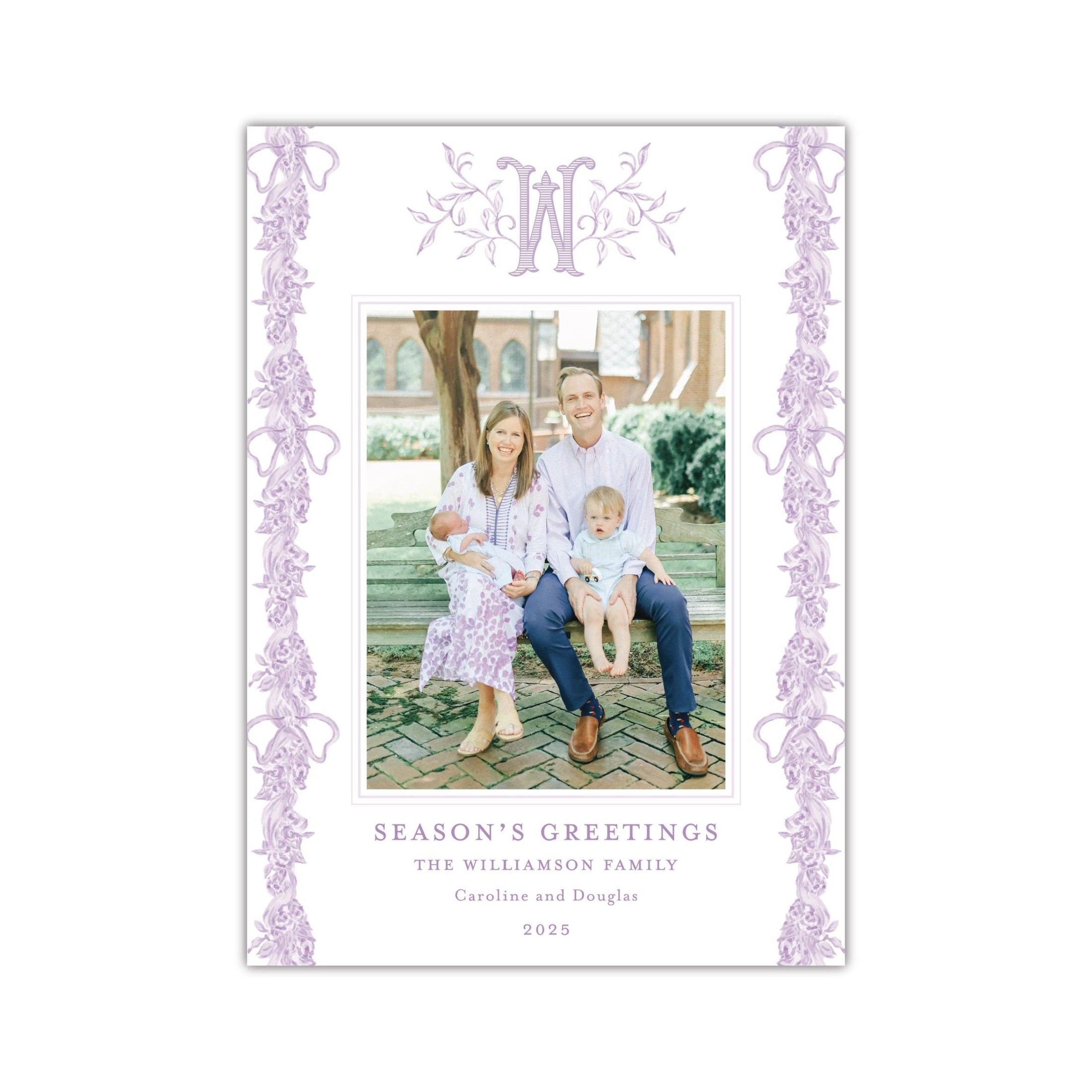 Essentials Purple Holiday Card