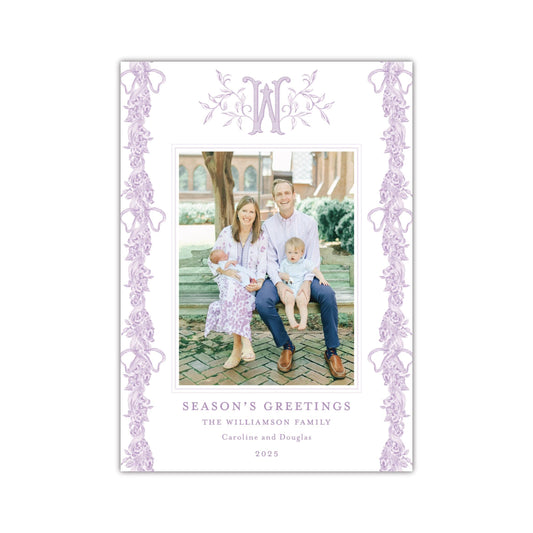 Essentials Purple Holiday Card