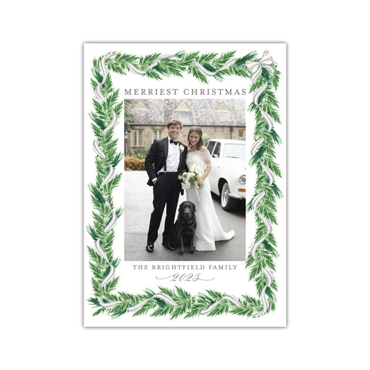 Night Before Gray Holiday Card