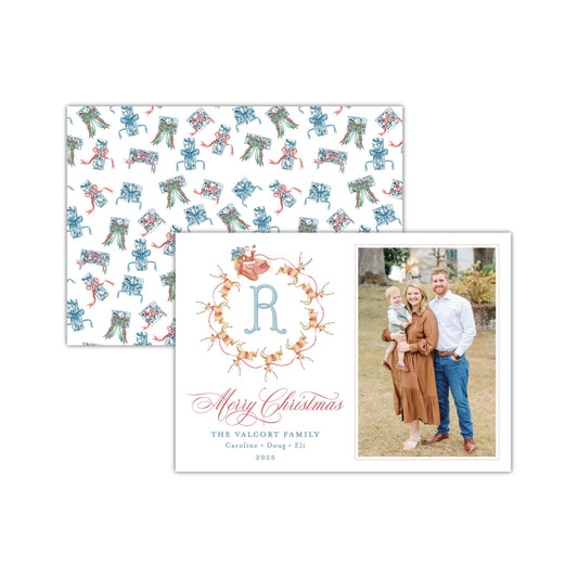 Chinoiserie Sleigh Holiday Card