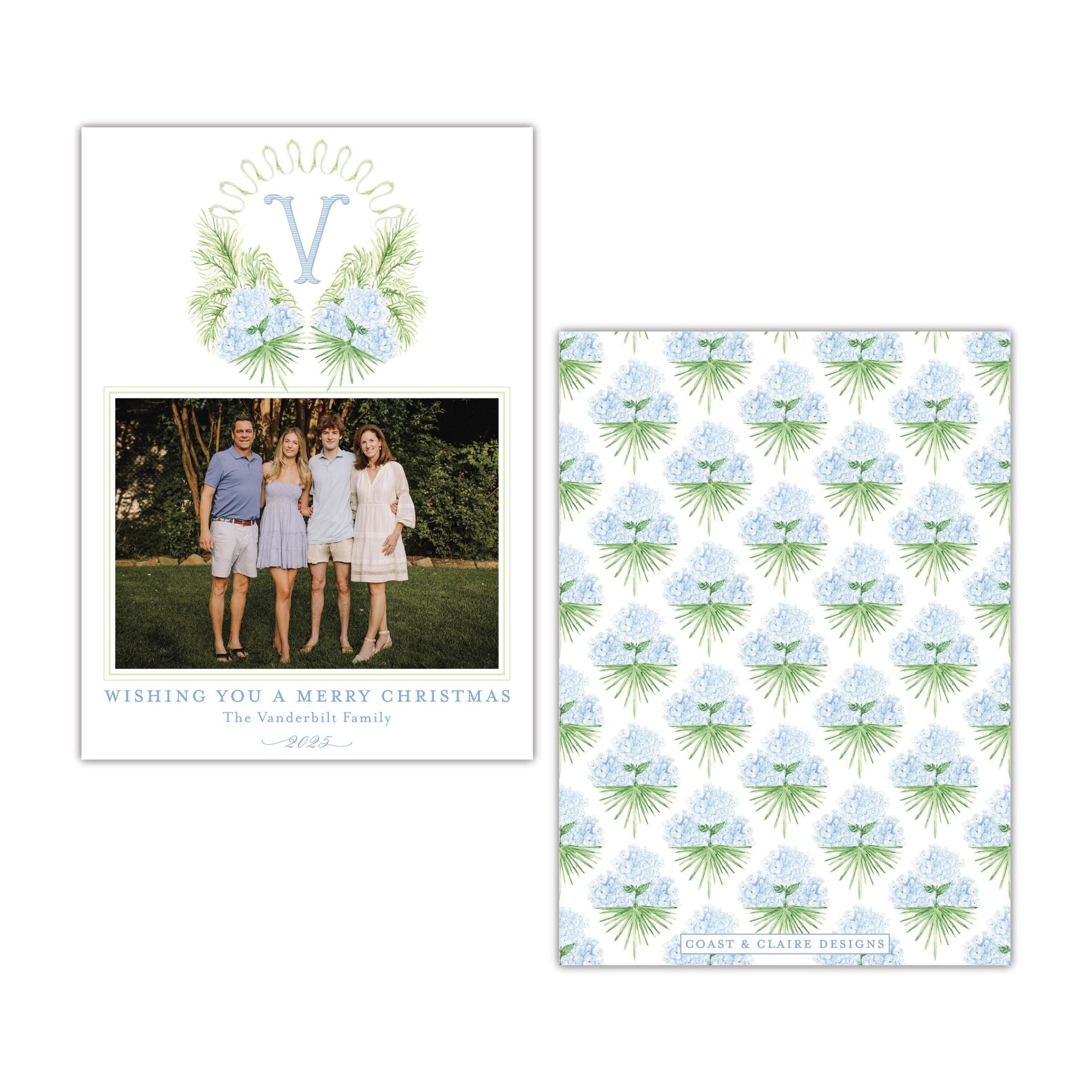 Coastal Elegance Holiday Card