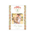 Load image into Gallery viewer, March Plaid Monogram Holiday Card - Horizontal
