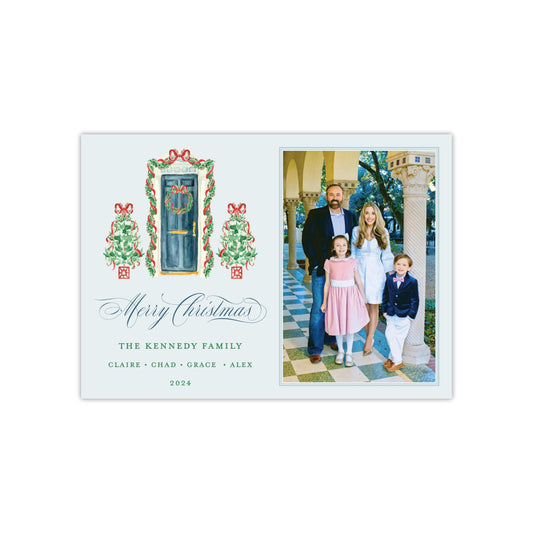 Blue Door Holiday Card