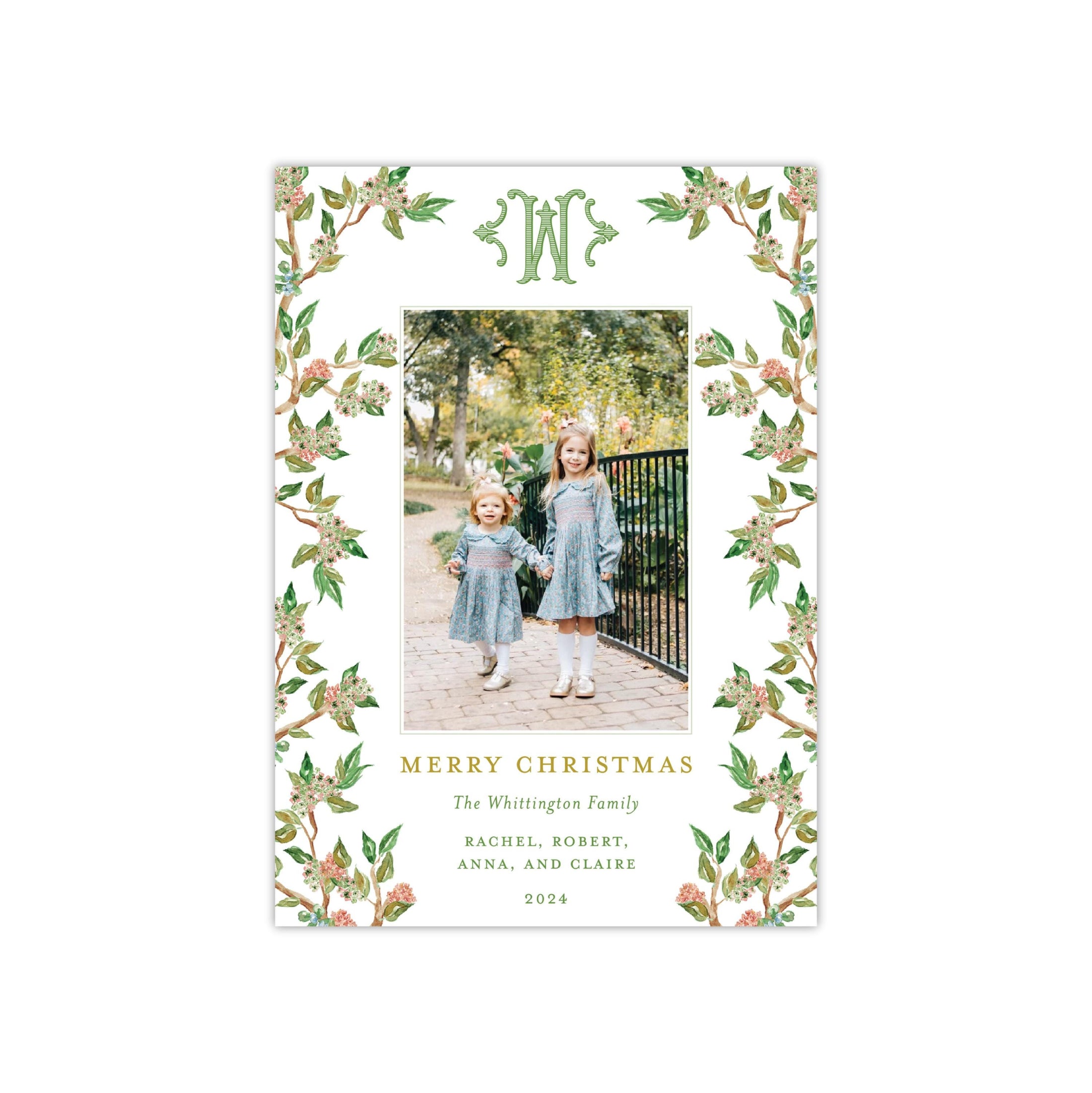 Oasis Column Holiday Card - Vertical