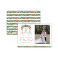 Load image into Gallery viewer, Red Bow Monogram Holiday Card - Vertical
