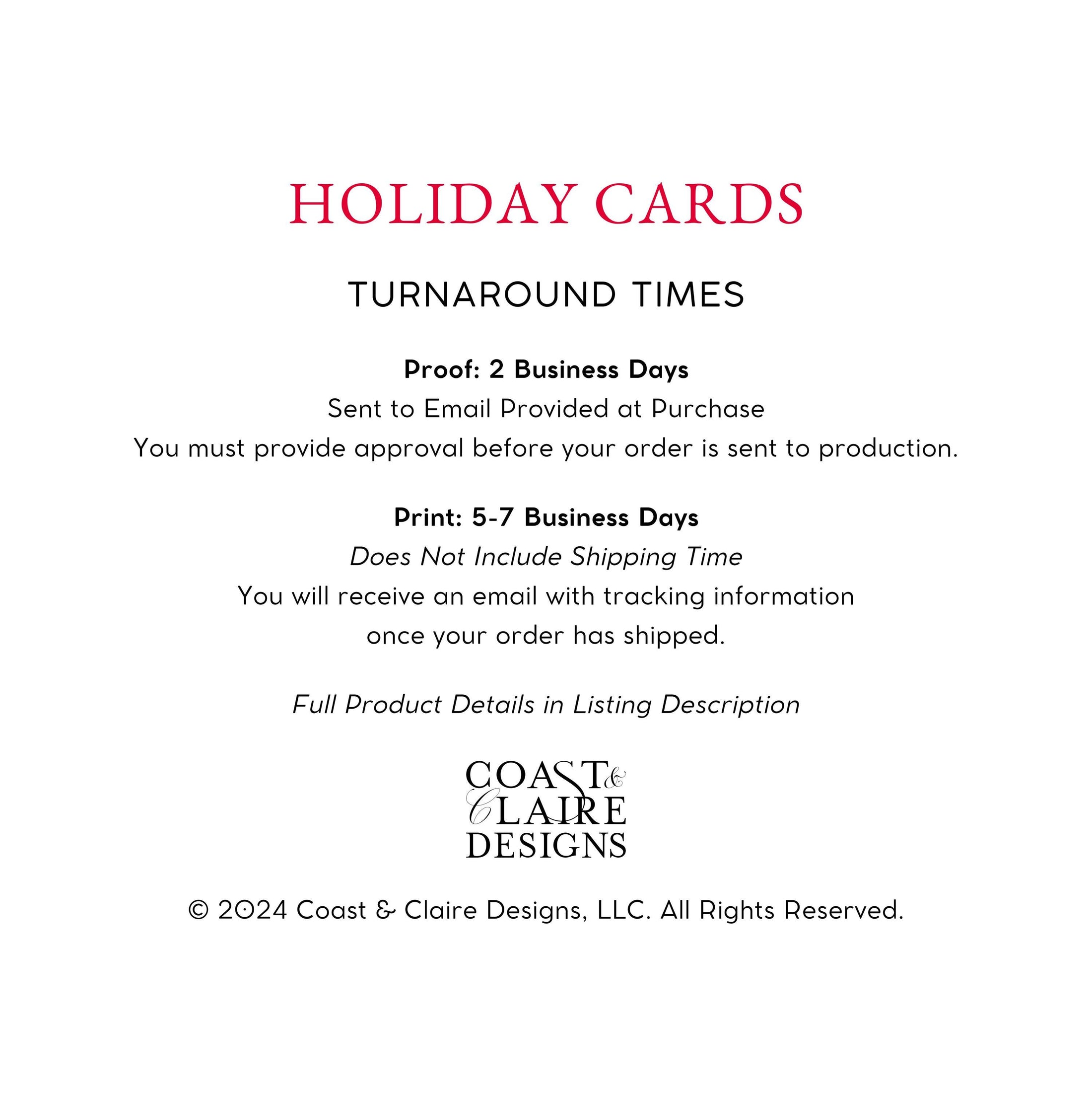 Pink Tree Presents Holiday Card - Horizontal