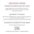 Load image into Gallery viewer, Red Blue Column Holiday Card - Vertical
