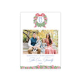 Load image into Gallery viewer, Red Blue Wreath Holiday Card - Horizontal
