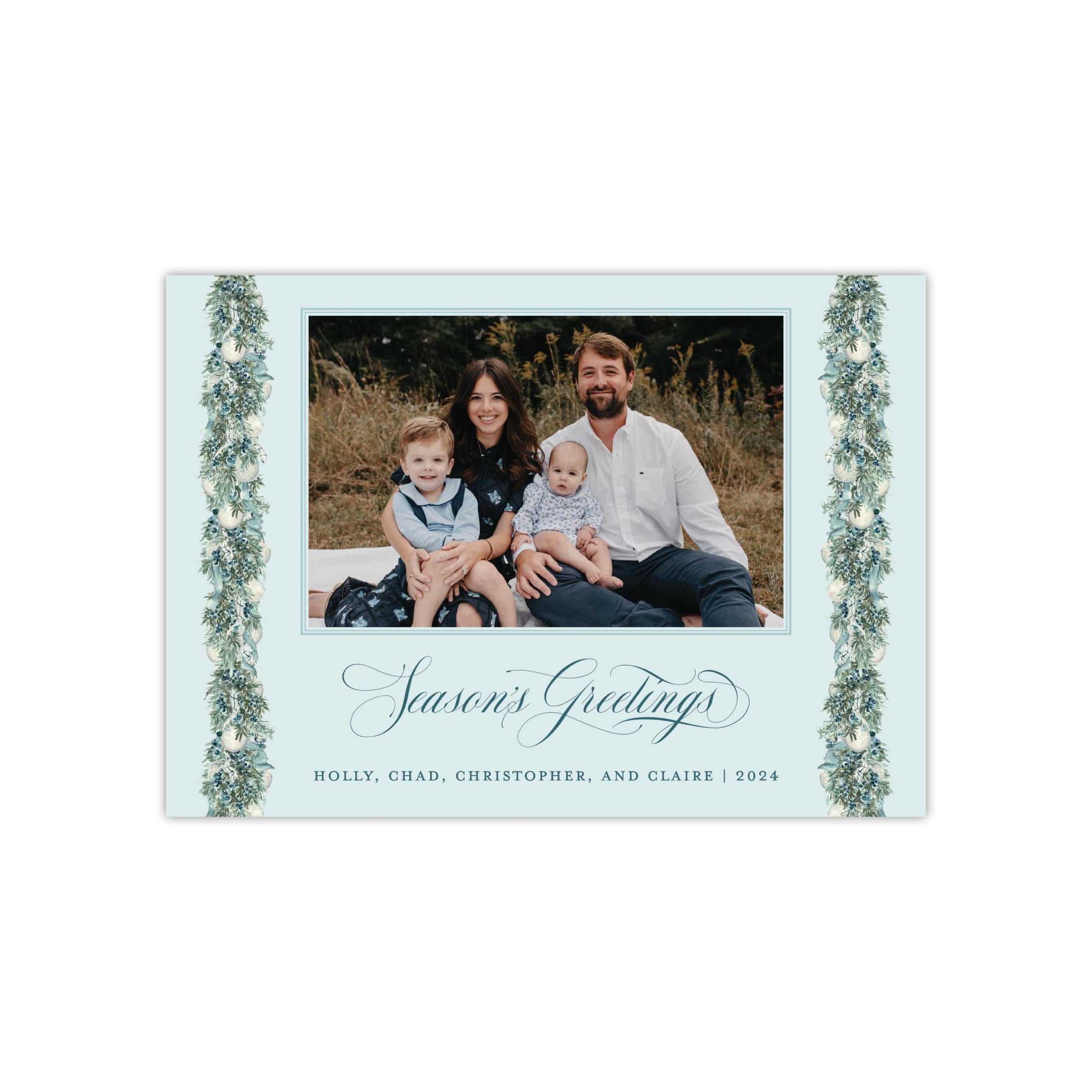 Juniper Column Holiday Card - Horizontal