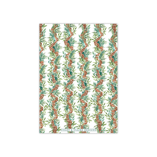 Woodland Monogram Holiday Card - Horizontal