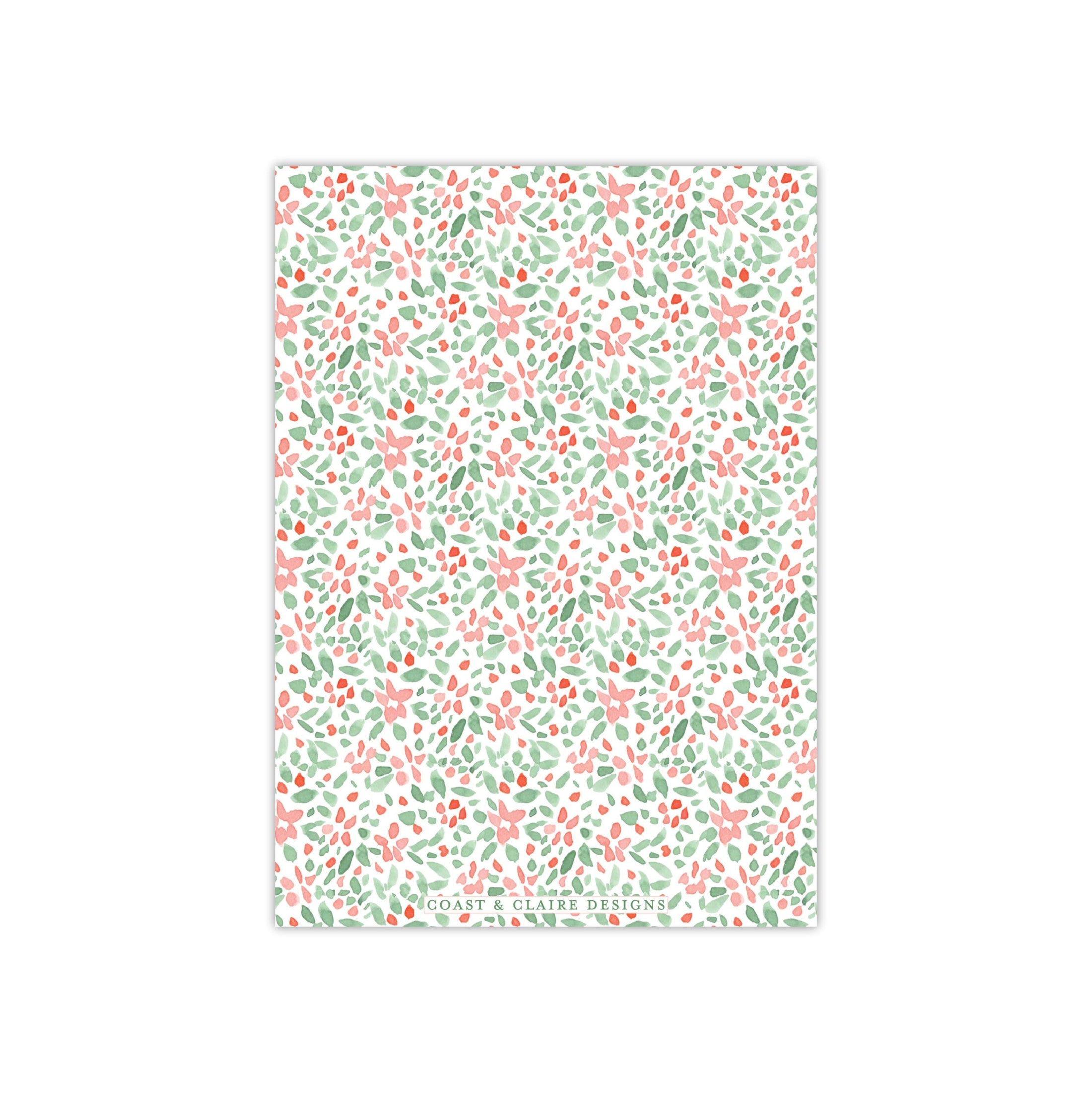 Pastel Floral Holiday Card